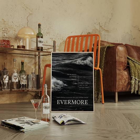 Evermore Poster & Print Swiftie Inspired Digital Download Trendy Wall Decor